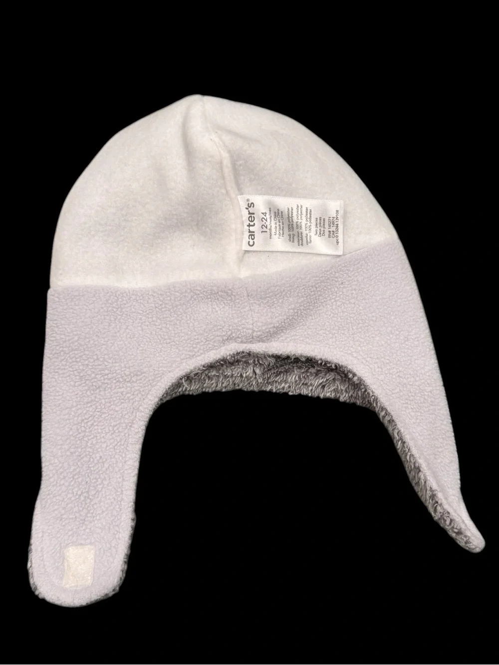 Carter’s Warm & Cozy Gray Bear Ear Toddler Hat and Mittens Set